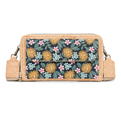 Cork Flora Crossbody Wallet Bag — BAG-2408