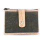 Compact Cork Card & Coin Wallet – Minimalist Zip Pouch with Snap Closure BAG-2357