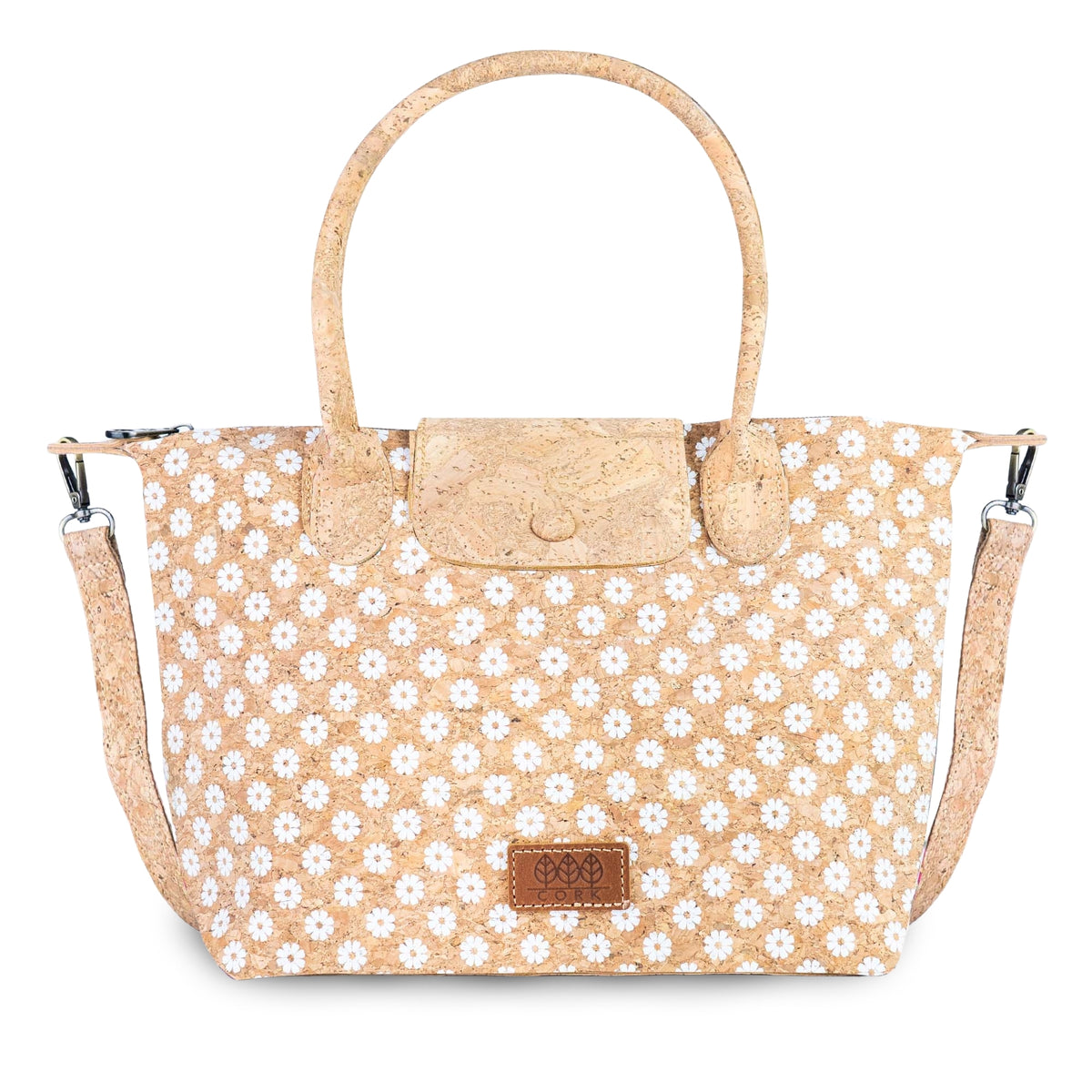 Cork Handbag with Detachable Shoulder Strap BAGD-655