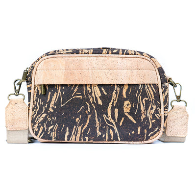 Men's Cork and Coffee Grounds Crossbody Bag BAG-2343