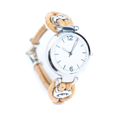 Natural Colored Cork Threads and Alloy accessories Handmade DIY Ladies Fashion Watch WA-458