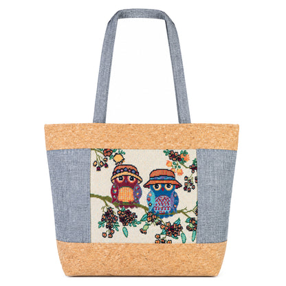 Cork Story Animal Motif Tote Bag — BAG-2413