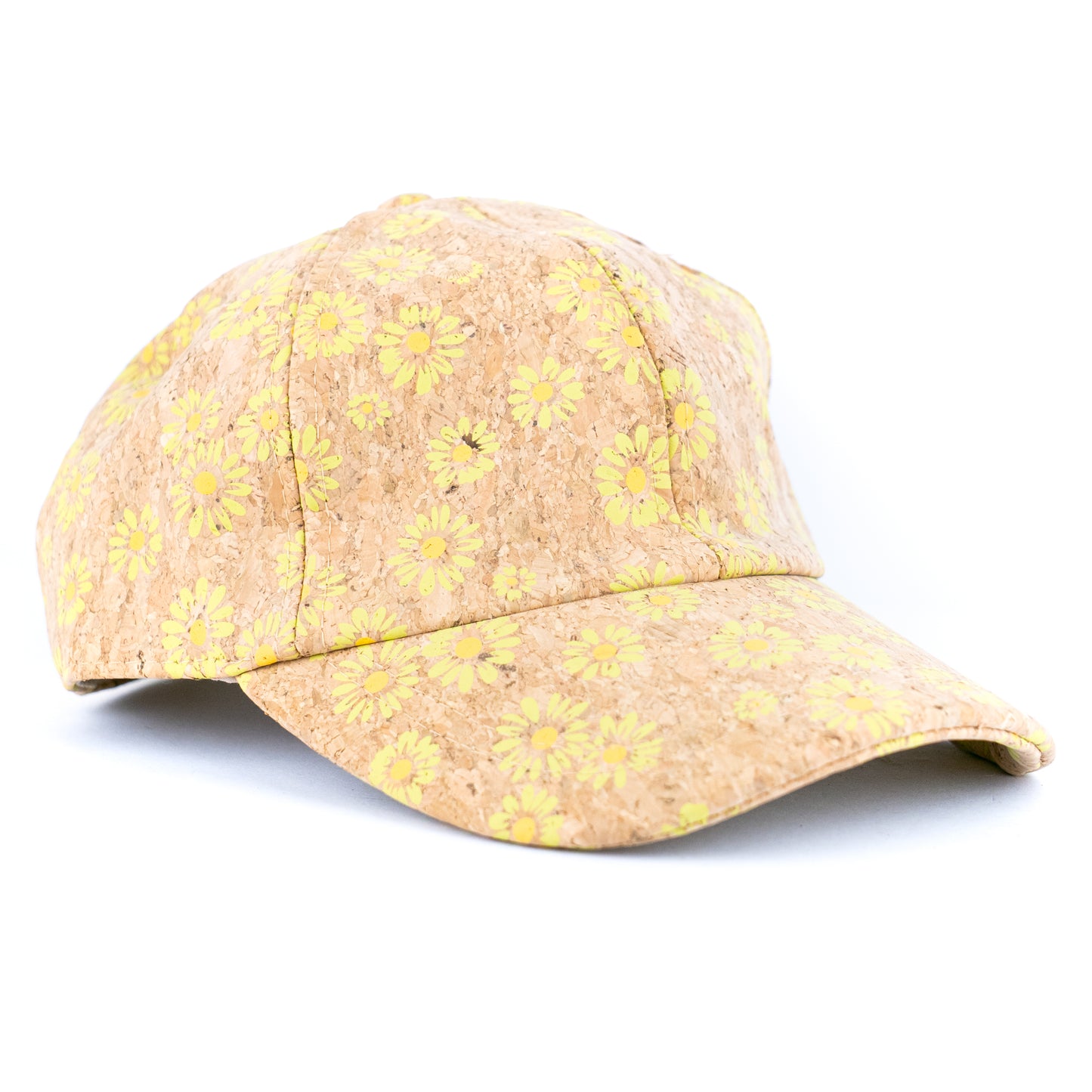Women’s Cork Baseball Cap with Daisy Print L-1124