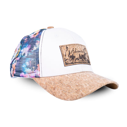Cork Baseball Cap with Mesh Back - Adventure Trucker Hat L-1191