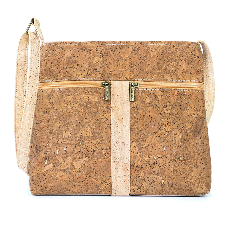 Cork Crossbody Bag with Zipper Detail BAGP-286