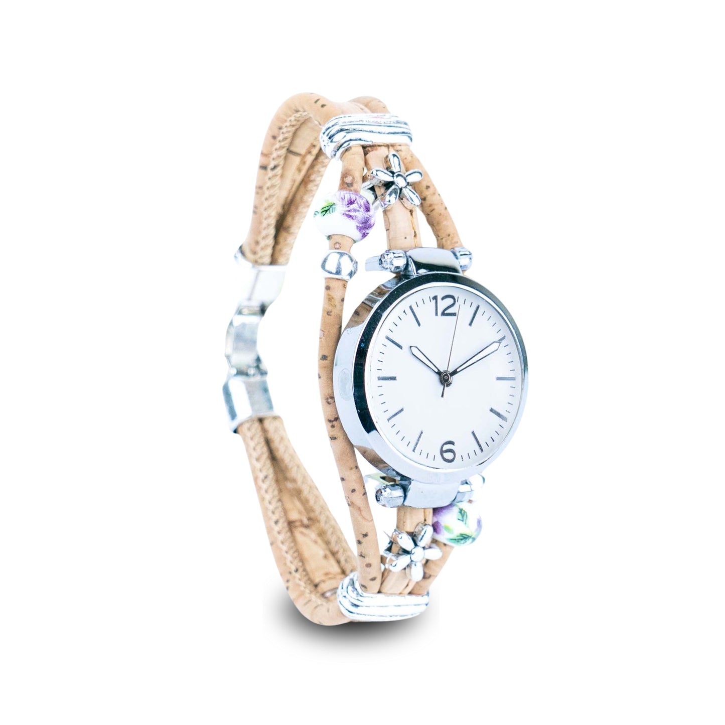 Natural cork line handmade ladies fashion watch WA-457