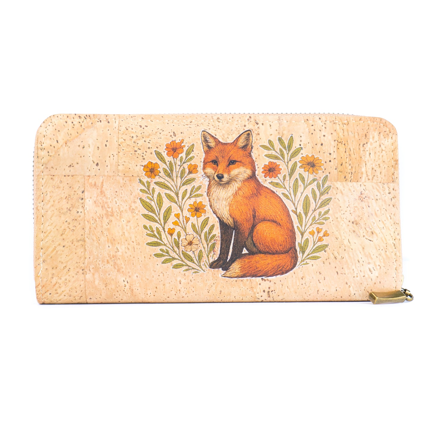 Cork Wallet with Wrist Strap – Dog, Cat, Fox & Squirrel Designs BAG-2020-ABCD