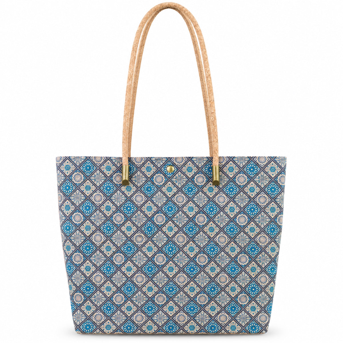Cork Kaleidoscope Tote Bag with Zip Pouch — BAG-2412