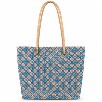 Cork Kaleidoscope Tote Bag with Zip Pouch — BAG-2412