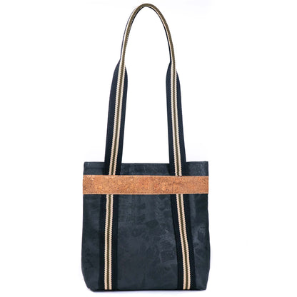 Women’s Cork & Webbing Shoulder Tote Bag BAGP-297