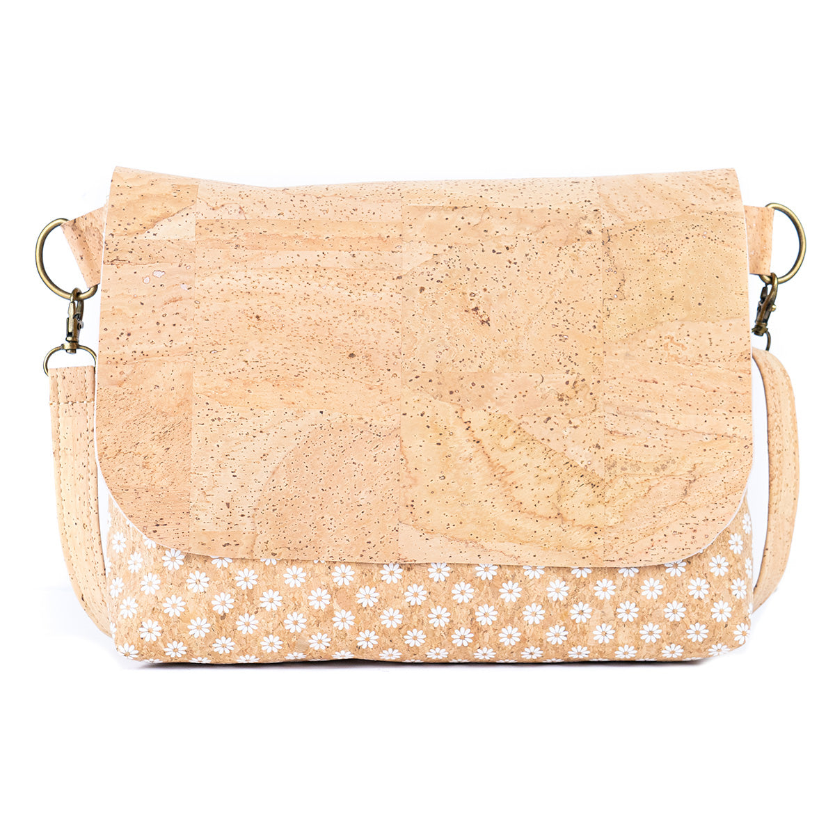 Cork Crossbody Shoulder Bag – Vegan Cork Purse with Zipper Closure | BGBP-115