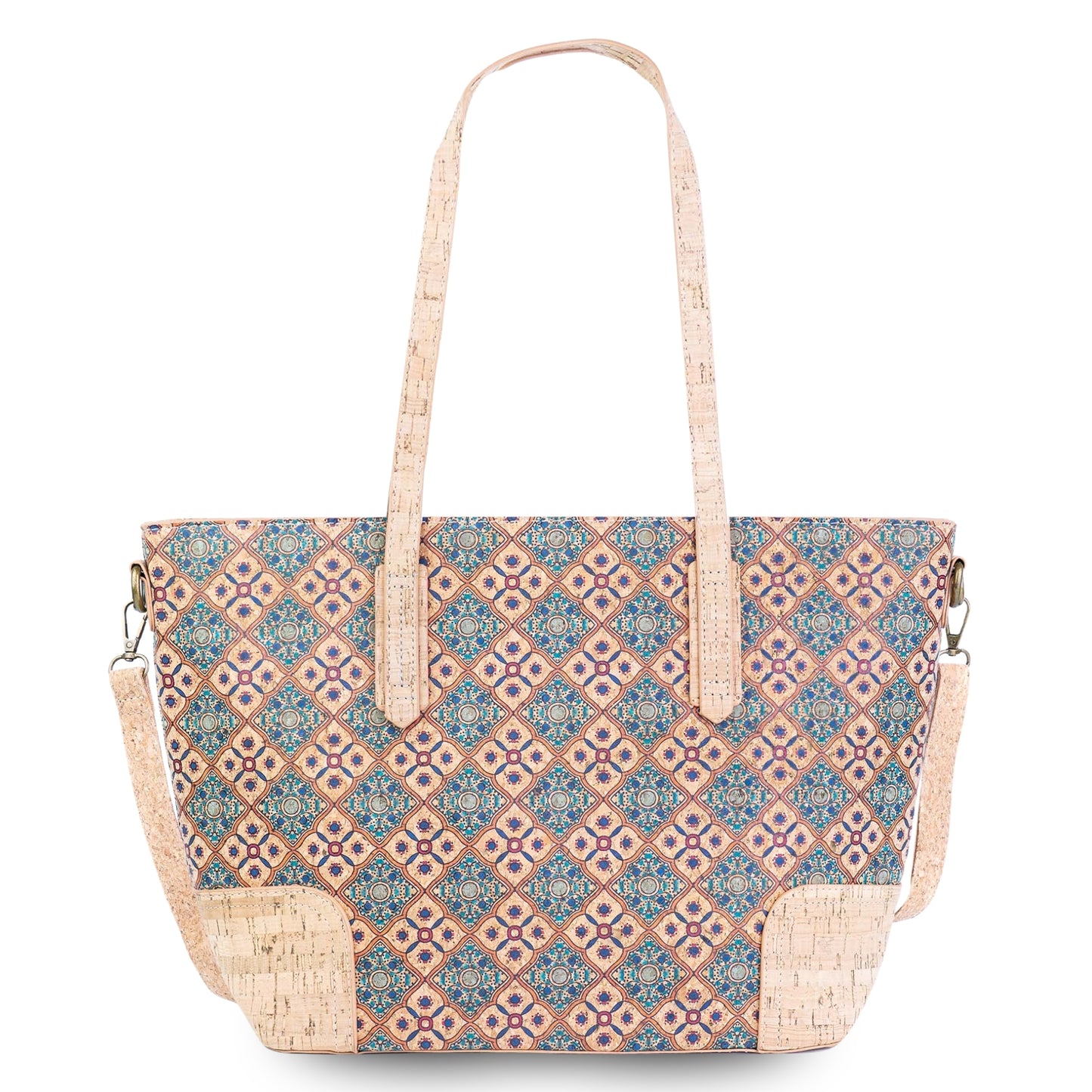 Printed Cork Tote & Crossbody Bag — BAGD-631