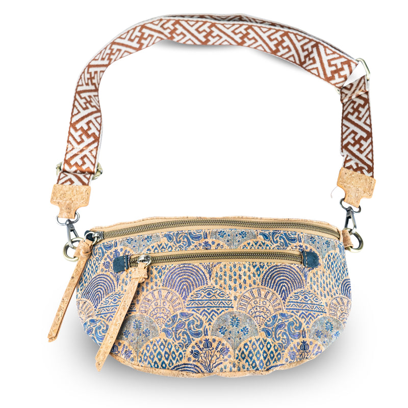Cork Fanny Pack Shoulder Bag – Mosaic & Floral Patterns BAGD-615