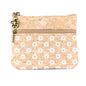 Double Zipper Cork Coin Purse – Floral Print BAG-2375