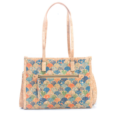 Natural Cork Women's Tote Bag with Shoulder Strap summer BAG-019