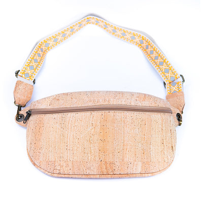 Golden Cork Elegance: Nature-Inspired Women's Sling Bag BAGP-269