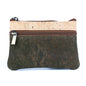 Triple Zipper Cork Coin Purse – Slim & Stylish Women's Wallet BAG-2356