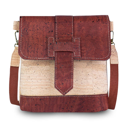 Cork Crossbody Bag | Double-Sided Natural Cork with Detachable Strap BAGP-374