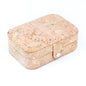 Natural/Golden/Patterned Cork Jewelry Storage Rectangular Box L-1014