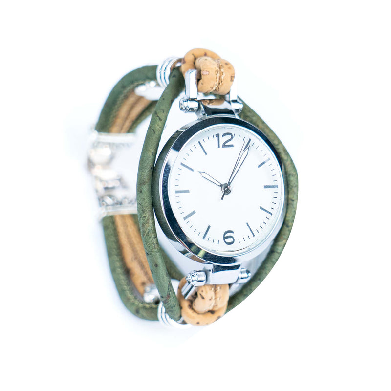 Natural Colored Cork Threads and Alloy accessories Handmade DIY Ladies Fashion Watch WA-461