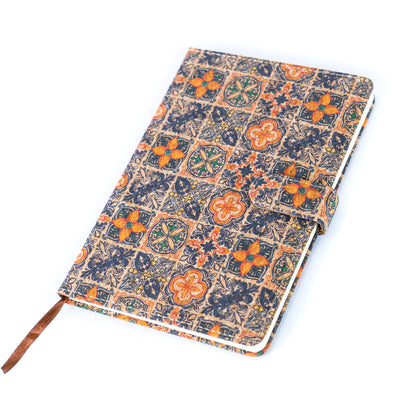 Floral Printed Cork Notebook – Eco-Friendly & Stylish Journal L-567A