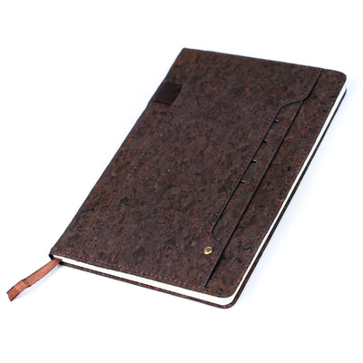 Cork Dairy Notebook with Card Holder and Pen Holder  L-1011