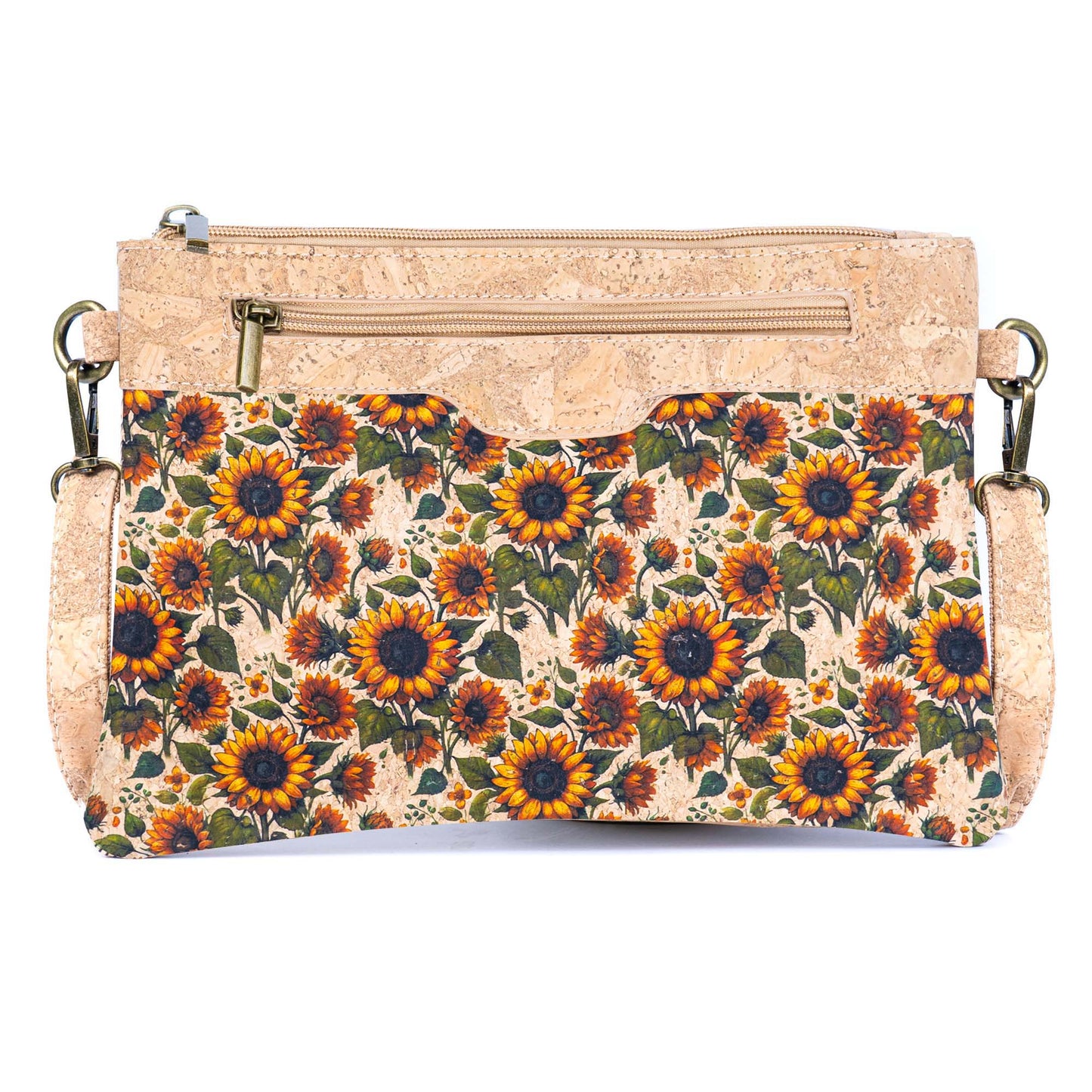 Printed Natural Cork Crossbody Bag & Clutch BAG-2393