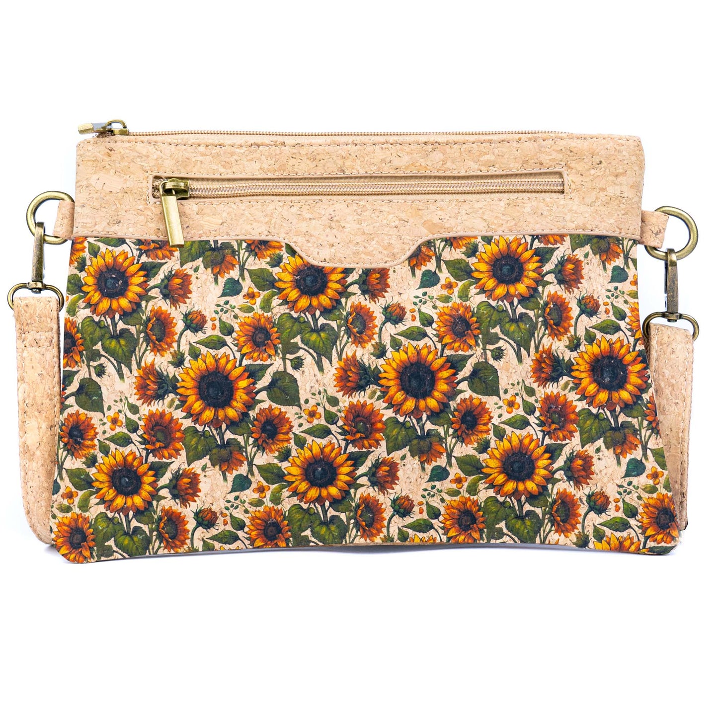 Printed Natural Cork Crossbody Bag & Clutch BAG-2396