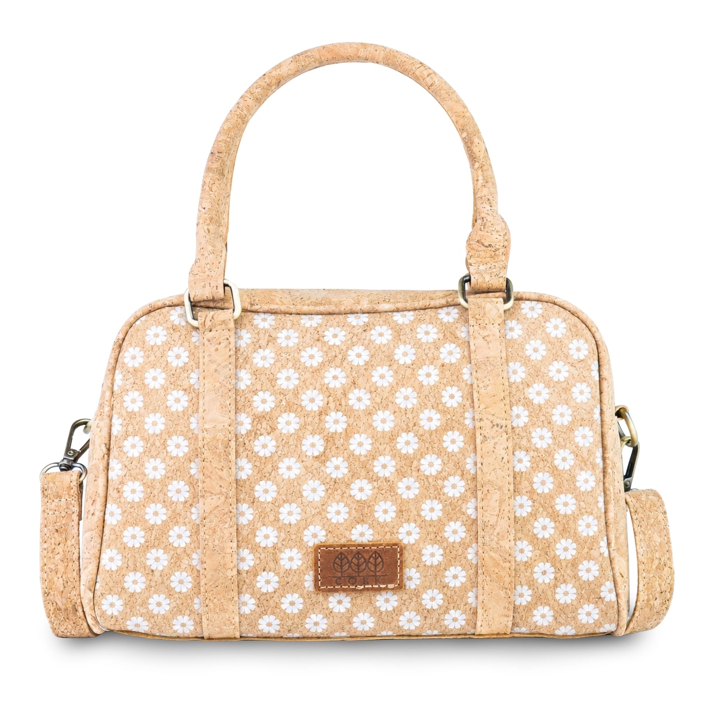 Cork Handbag & Crossbody Bag – Top Handles, Adjustable Strap BAGD-651