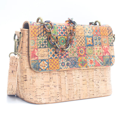 Flash Sale-Eco-Friendly Cork Crossbody Bag for Women - Sustainable and Stylish BAGF-016