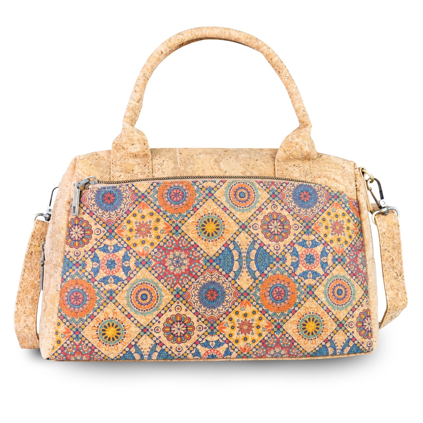 Small Cork Handbag with Printed Front BAGD-661