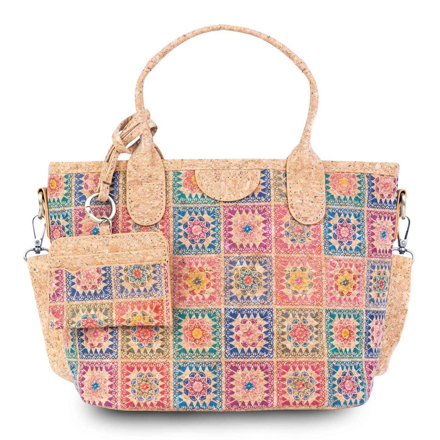 Cork Handbag & Crossbody with Detachable Card Holder — BAGD-627