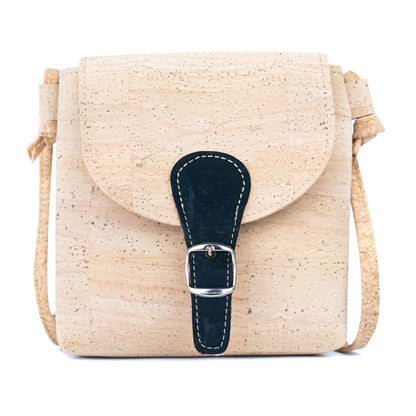 Cork Phone Crossbody Bag | Lightweight Mini Shoulder Bag — Natural Cork Inside & Out BAGP-364