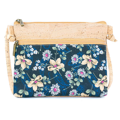 Floral Print Cork Crossbody Bag BAGP-322