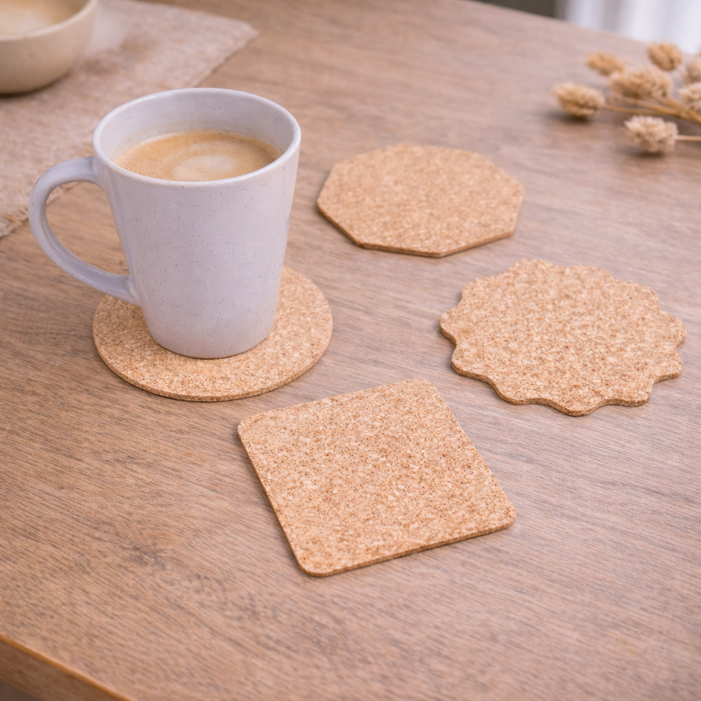 10units- Natural Cork Coasters L-1172-10