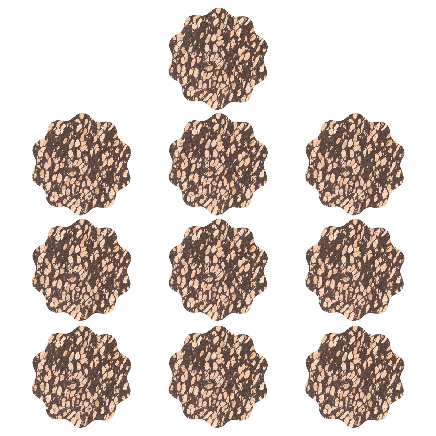 10units-Coffee Grounds Cork Coasters L-1169-10