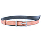 Women's Slim Cork Belt with Silver Rectangle Buckle – L-1106