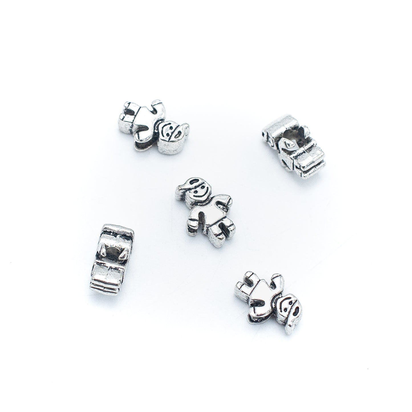 20PCS For 5mm leather antique silver  boy Jewelry supply Findings Components- D-5-5-234