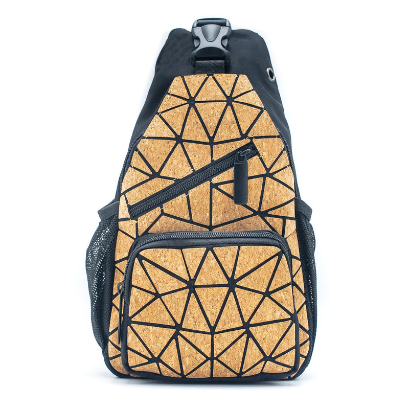 Geometric Natural Cork Bag BAG-2086