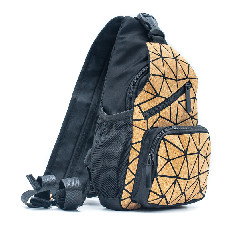 Geometric Natural Cork Bag BAG-2086