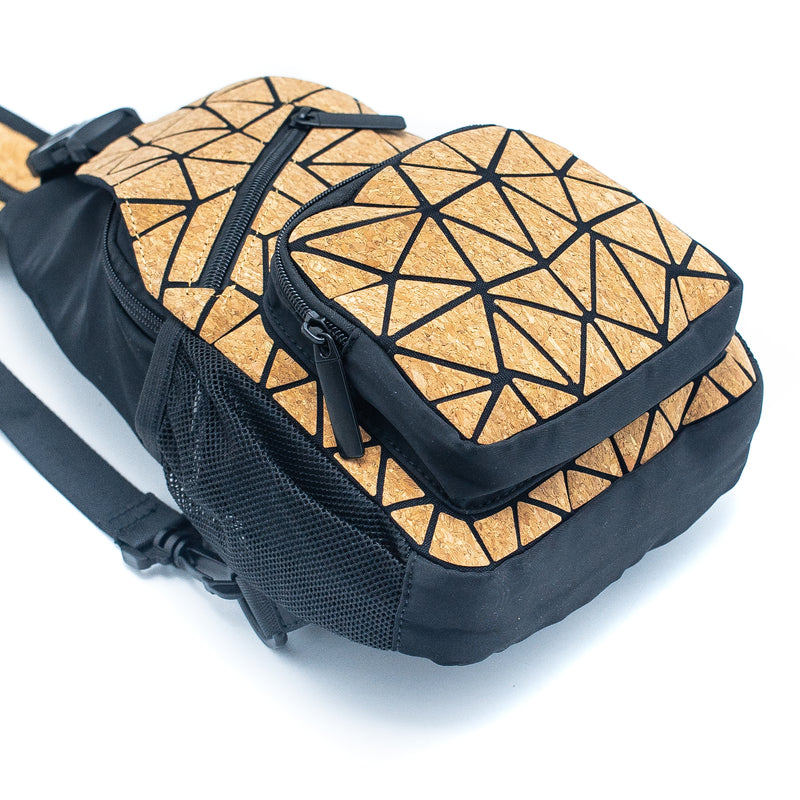 Geometric Natural Cork Bag BAG-2086