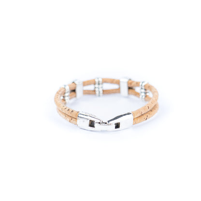 Natural Cork and Accessories Handmade Women's cork Bracelet BR-467-MIX-5