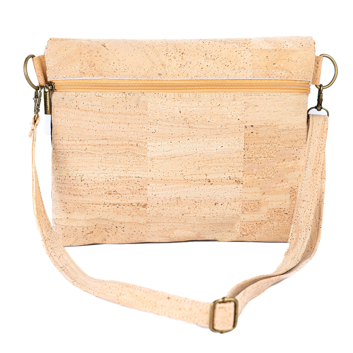 Cork Crossbody Shoulder Bag – Vegan Cork Purse with Zipper Closure | BGBP-115