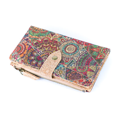 Printed Cork Women's Wallets BAGD-316A-MIX-6（6units）