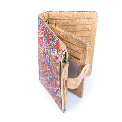 Printed Cork Women's Wallets BAGD-316A-MIX-6（6units）