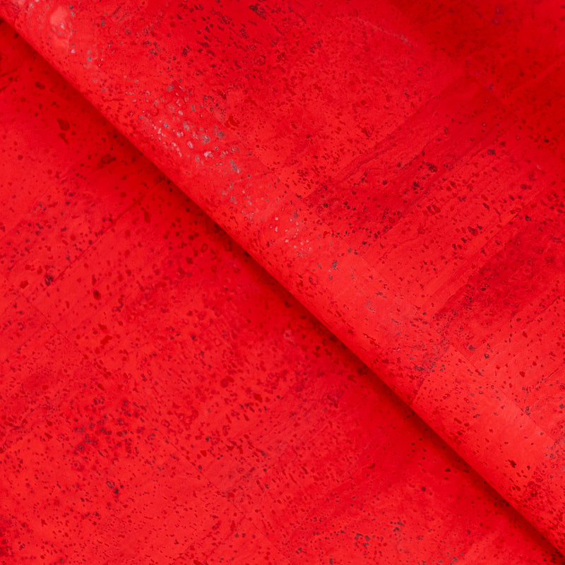 Cherry Red Cork fabric COF-617