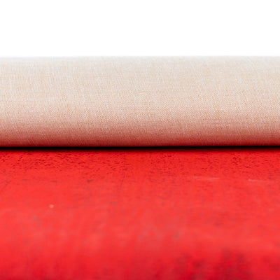 Cherry Red Cork fabric COF-617