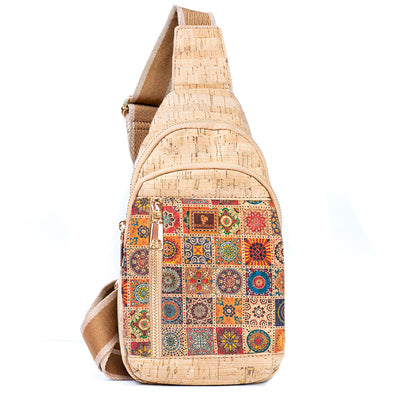 Printed Cork Women's Chest Bag Sling Bag BAGD-566