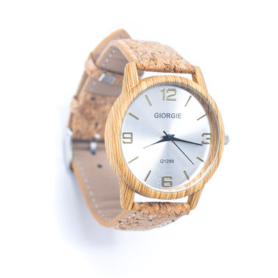 Stylish Casual Watch with Natural Cork Watch Strap WA-360