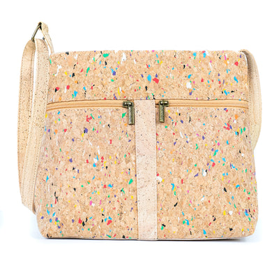 Cork Crossbody Bag with Zipper Detail BAGP-286